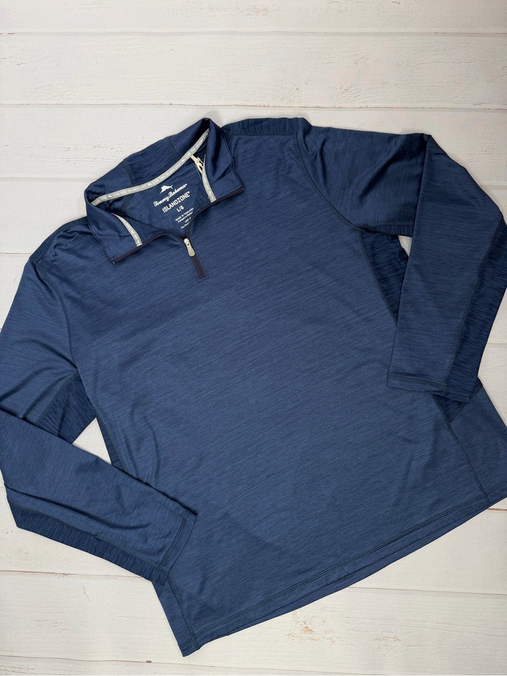 NWT Tommy Bahama IslandZone Sport Delray Half Zip Pullover Blue Size Large